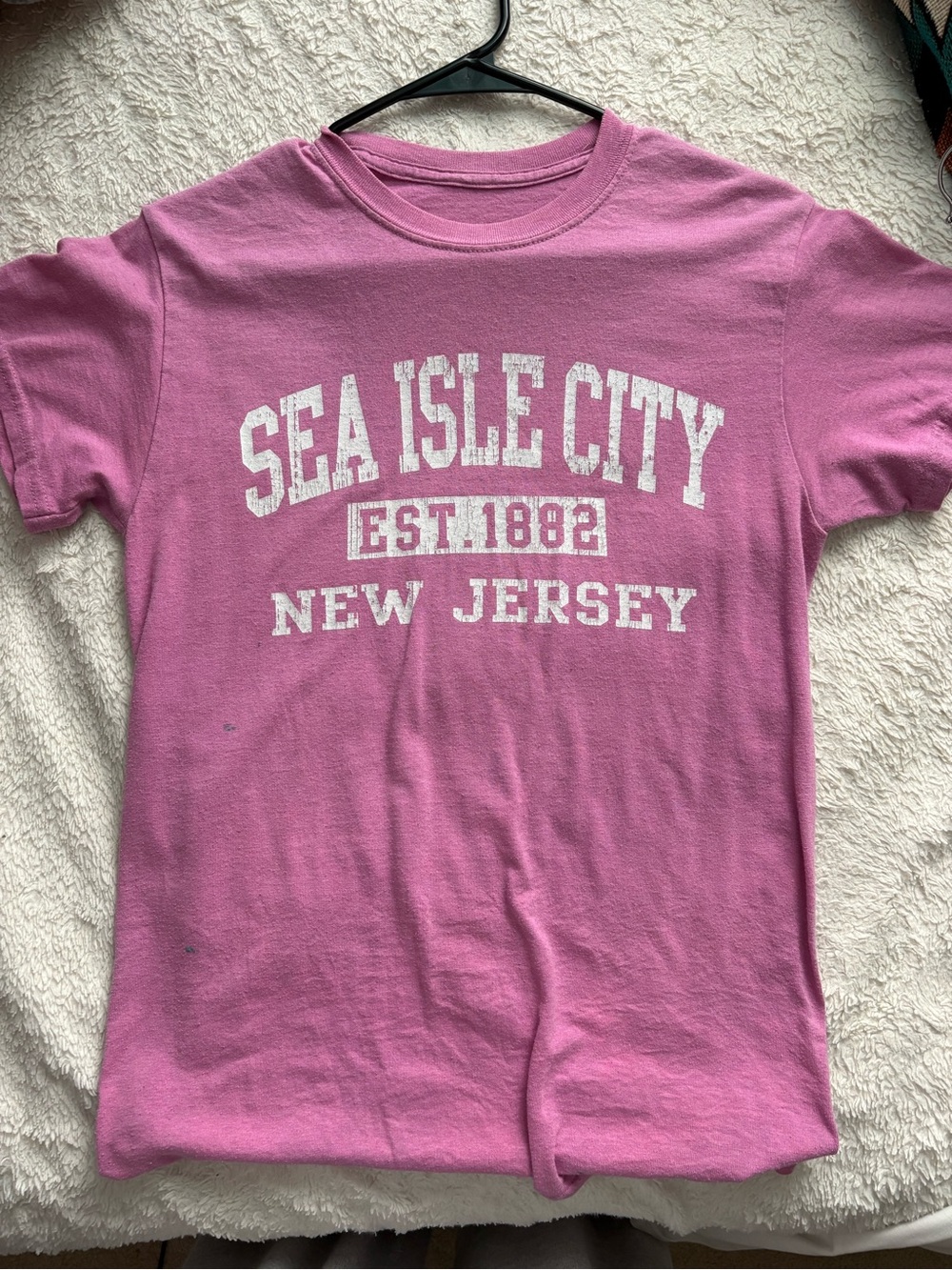 Sea Isle City New Jersey Kids Pink Graphic Tee